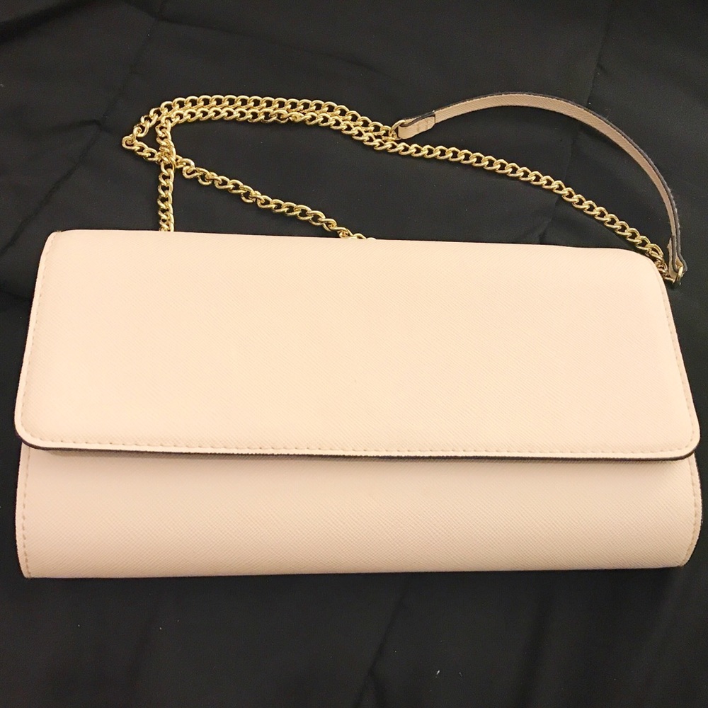 H&M ivory clutch purse